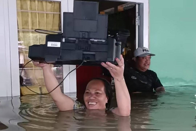 Kondisi banjir yang merendam Kota Gorontalo sejak Rabu (10/7/2024). Foto: BPBD Kota Gorontalo