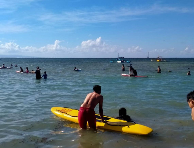 Pantai Mertasari Bali, Minggu (14/7/2024). Dok: kumparan