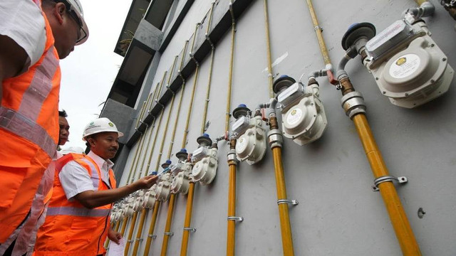 Ilustrasi jaringan gas kota. Foto: ANTARA FOTO/Didik Suhartono