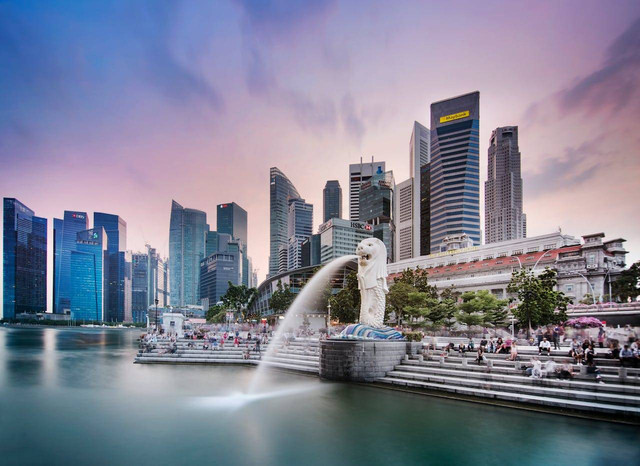 Singapura mempunyai lambang negara yaitu merlion yang berbentuk. Sumber: Pexels/Irene K