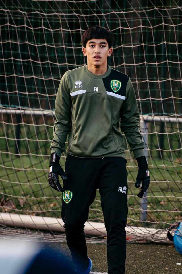 Ferran Alinegara, kiper muda ADO Den Haag berdarah Indonesia. Foto: Dok. Pribadi Ferran Alinegara