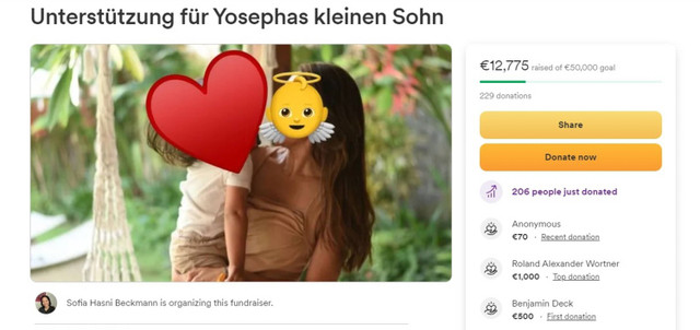 Penggalangan dana untuk anak WNI yang ortunya tewas di Jerman.  Foto: Dok. Screenshoot gofundme.com