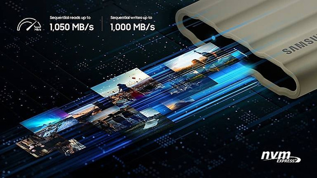 Ilustrasi SSD eksternal terbaik. Foto: Samsung 