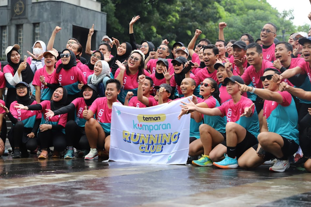 teman kumparan Running Club di acara Fun Run. Foto: kumparan