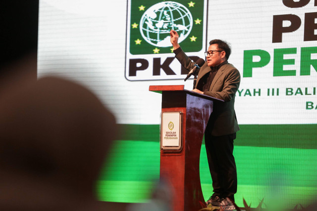 Ketum PKB Muhaimin Iskandar (Cak Imin) di Sekolah Pemimpin Perubahan, Bali, Rabu (17/7/2024). Foto: Dok. PKB