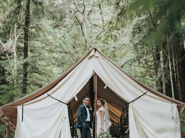 Glamping Rawa Cangkuang (Foto hanya ilustrasi, bukan tempat sebenarnya) Sumber: unsplash/ Nathan Dumlao