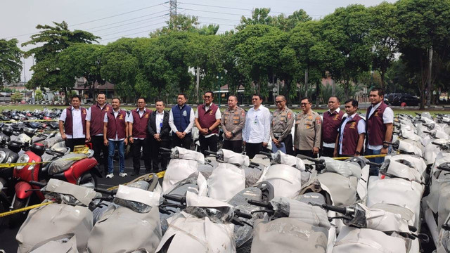 Konpers kasus tindak pidana fidusia di Slog Polri, Jakarta Kamis (18/7/2024). Foto: Rachmadi Rasyad/kumparan