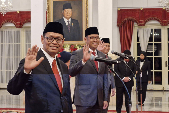 3 wakil menteri yang akan dilantik Presiden Joko Widodo di Istana Negara, Jakarta, Kamis (18/7/2024). Foto: Nadia Riso/kumparan