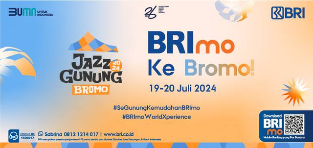 BRImo dukung Jazz Gunung Bromo. Foto: Dok. BRI