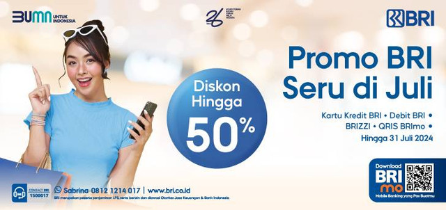 Promo BRI selama bulan Juli. Foto: Dok. BRI