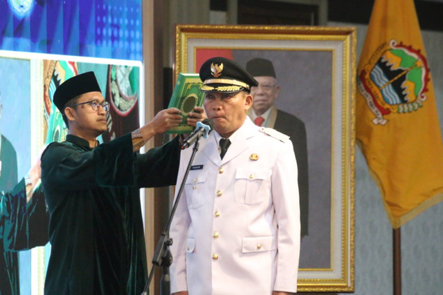 Teguh Prakosa resmi dilantik dan menjabat Wali Kota Solo, Jawa Tengah, menggantikan Gibran Rakabuming Raka. Foto: Dok.kumparan