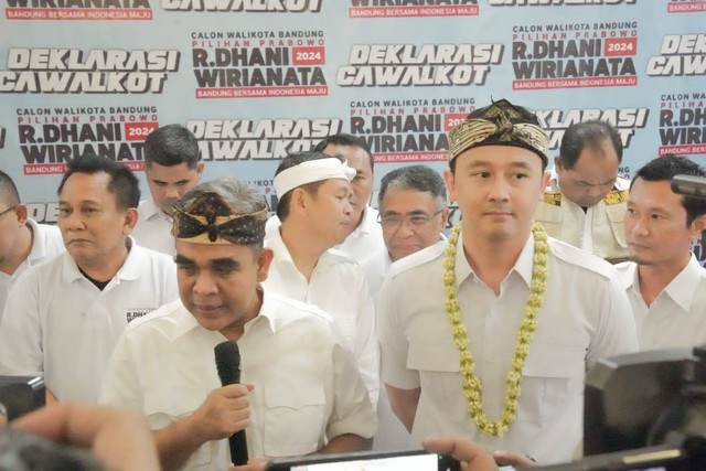 Ridwan Dhani Wirianata (kanan) eks Sespri Prabowo Foto: Dok Gerindra