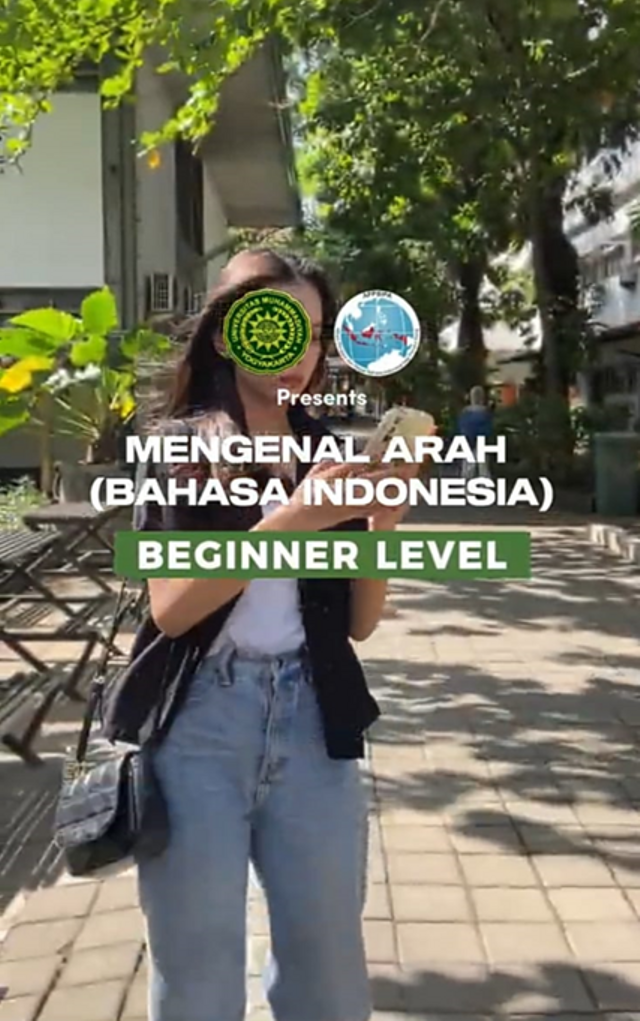 Hasil pembuatan video pembelajaran BIPA kolaborasi UMY Bersama APPBIPA Cabang Yogyakarta