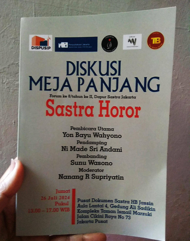 Diskusi Meja Panjang Sastra Horor,dokpri 