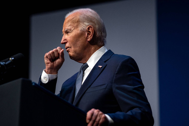 Presiden AS Joe Biden memberikan keterangan pers saat KTT Vote To Live Properity di College of Southern Nevada di Las Vegas, Nevada, AS pada 16 Juli 2024. Foto: Kent Nishimura / AFP