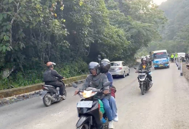 Uji Coba Open Traffic jalan nasional Padang Panjang-Sicincin pada 18 Juli 2024. Foto: Dok. Istimewa