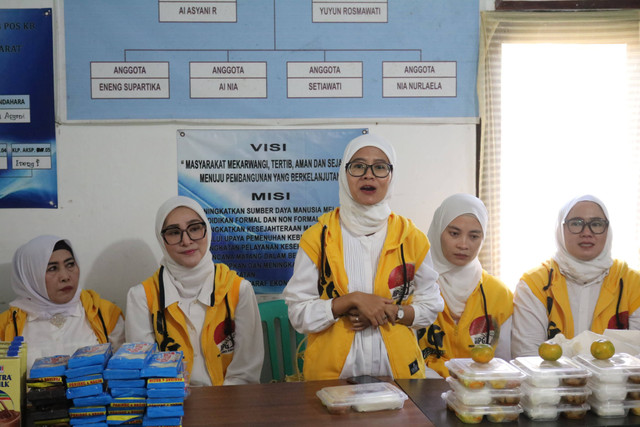 Ikatan Istri Partai Golkar (IIPG) Provinsi Jawa Barat (Jabar) menggelar acara edukasi pencegahan stunting dalam rangka memperingati Hari Anak Nasional. (Foto: Istimewa)