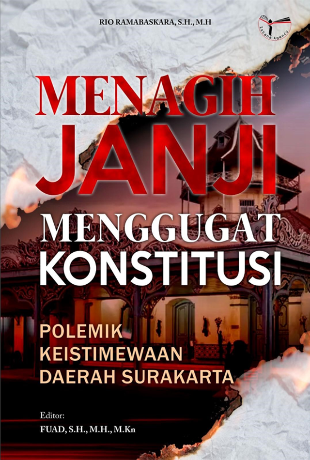 Cover Buku Rio Ramabaskara: Menagih Janji Menggugat Konstitusi. Sumber : Istimewa