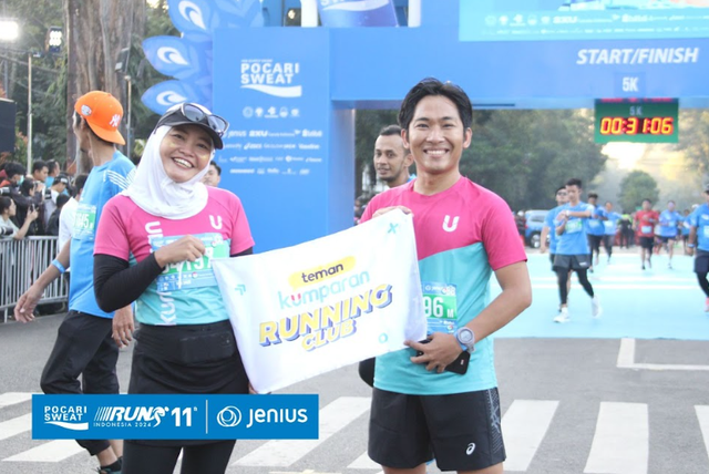 Captain Widi dan Captain Yaman di POCARI SWEAT Run Indonesia 2024. Foto: dok istimewa