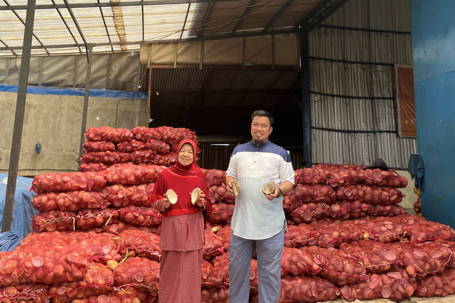 Kopra putih milik UMKM binaan PT Bank Syariah Indonesia Tbk atau BSI, CV Aflaha Coconut Mandiri Foto: Ghinaa Rahmatika/kumparan