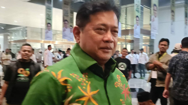 Wakil Ketua Umum PAN, Viva Yoga Mauladi menghadiri perayaan hari lahir PKB ke-26 di Jakarta Convention Center (JCC), Senayan, Jakarta Pusat, Selasa (23/7/2024). Foto: Zamachsyari/kumparan