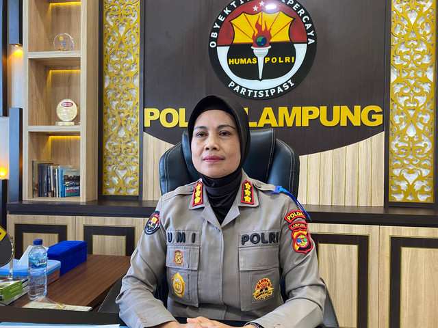 Kabid Humas Polda Lampung, Kombes Pol Umi Fadillah Astutik. | Foto: Sinta Yuliana/Lampung Geh