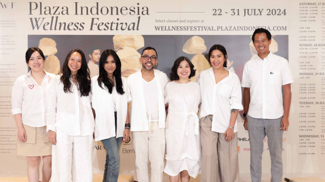 Konferensi pers Plaza Indonesia Wellness Festival 2024 di Plaza Indonesia, Jakarta Pusat, Kamis (18/7/2024).  Foto: dok. Plaza Indonesia