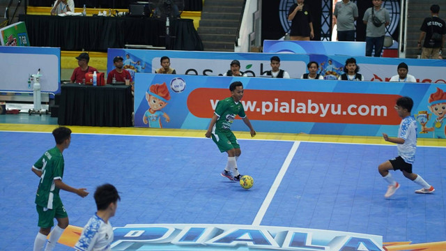 Peserta saat bertanding di Piala by.U 2024. Foto: Dok. Telkomsel