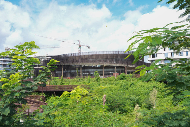 Progres pembangunan Plaza Seremoni IKN. Foto: dok. Otorita IKN