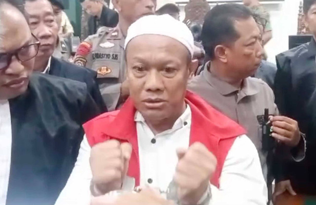 Yosep Hidayah di PN Subang usai sidang vonis, Kamis (25/7/2024). Dok: Ist