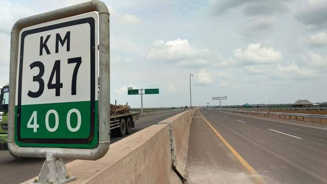 Ruas jalan Tol Kayu Agung - Palembang, Foto : Abdul Toriq/Urban id