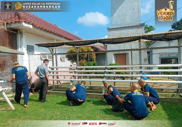 Lapas Permisan Sambut 13 Warga Binaan Baru dengan Mapenalling Seksi KPLP