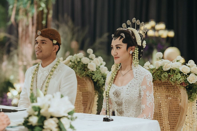 Pernikahan Thariq Halilintar dan Aaliyah Massaid. Foto: Instagram/thariqhalilintar