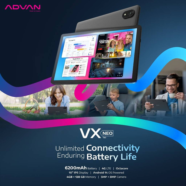 Foto Perbedaan Advan Tab VX dan Tab VX Neo. Sumber: shopee.co.id/advanstoreofficial