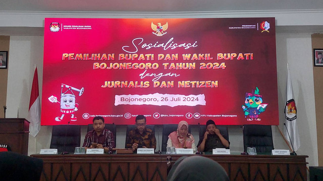 Sosialisasi Pemilihan Bupati dan Wakil Bupati yang digelar KPU Bojonegoro. Jumat (26/07/2024) (Aset: Istimewa)