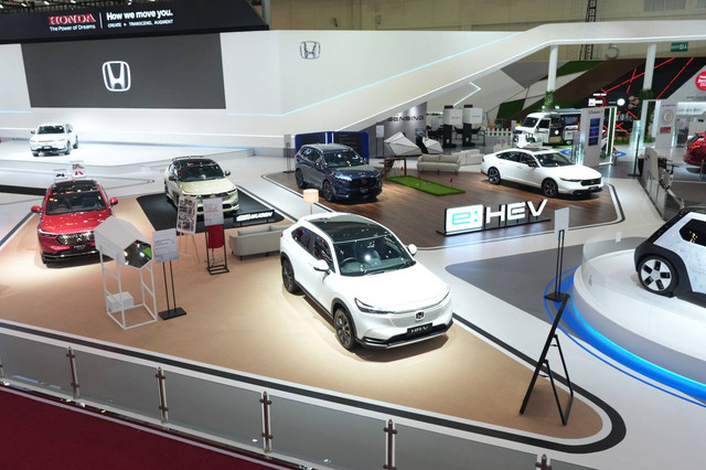 Booth Honda di pameran otomotif GIIAS 2024. Foto: HPM