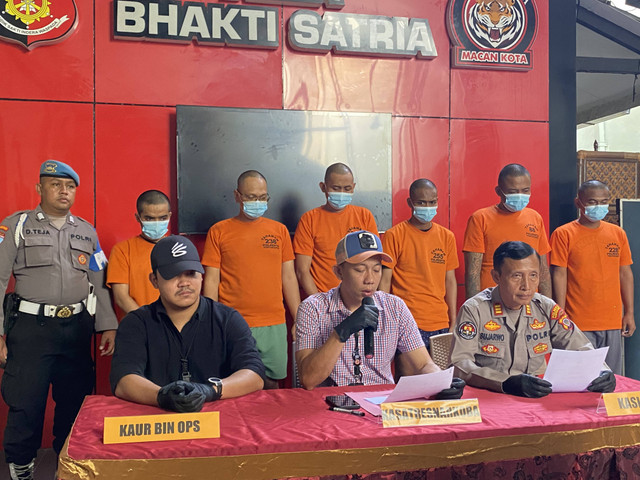 Konferensi pers ungkap kasus narkotika di Polresta Yogyakarta, Senin (29/7). Foto: Resti Damayanti/Pandangan Jogja