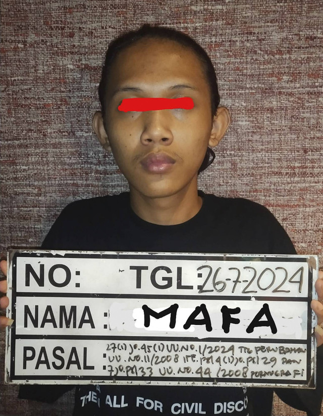 Pelaku penjual konten pornografi anak.  Foto: Dok Istimewa