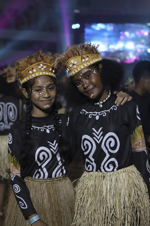 Puncak peringatan Hari Anak Nasional (HAN) ke-40 telah digelar di Istora Papua Bangkit, Jayapura pada Selasa (23/7/2024). Foto: Dok. Kementerian Investasi