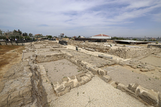 Saint Hilarion Monastery di Gaza Foto: Mohammed Abed/AFP