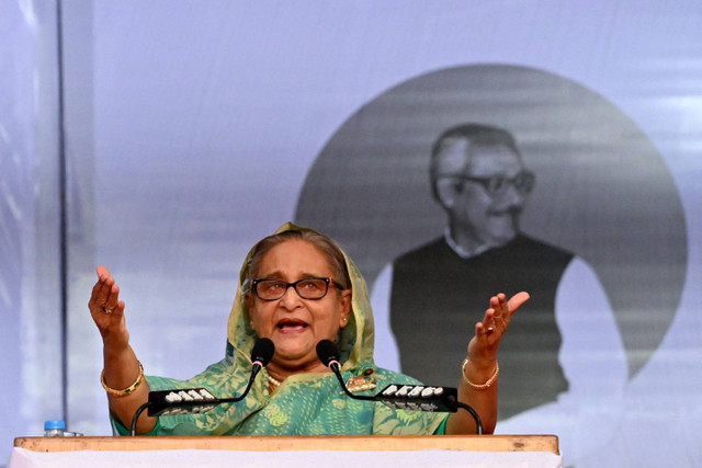 Perdana Menteri Bangladesh Sheikh Hasina. Foto: AFP