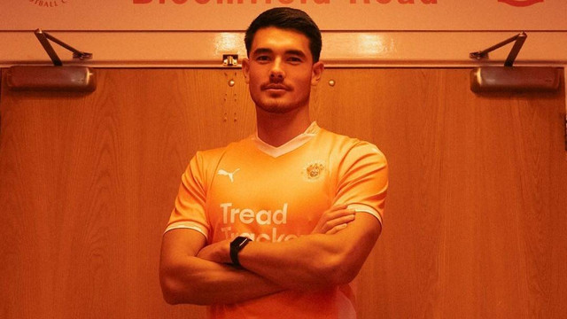 Elkan Baggott dipinjamkan ke Blackpool FC. Foto: Instagram @blackpoolfc