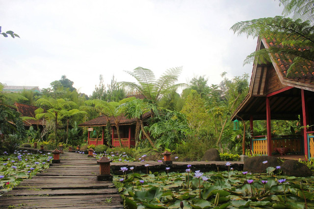 Restoran Rumah Joglo di Bandung. Foto hanya ilustrasi, bukan tempat sebenarnya. Sumber: Unsplash/Yudy Prasetya