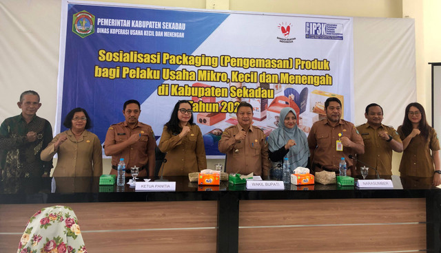 Pemkab Sekadau menggelar sosialisasi packaging (pengemasan) produk bagi pelaku UMKM. Foto: Aji/PWI Sekadau