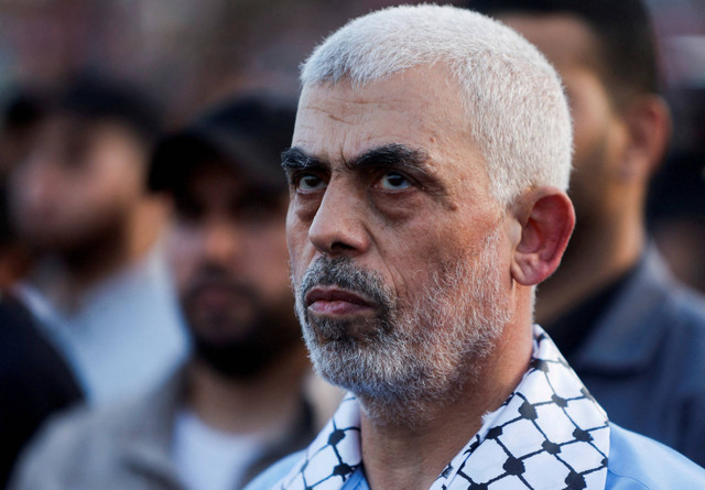 Pemimpin baru Hamas Yahya Sinwar. Foto: Mohammed Salem / REUTERS