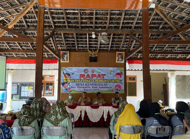 KKN MAs Desa Kenokorejo Ikut Bahas "Rumah Desa Sehat" dan "Rembuk Stunting"