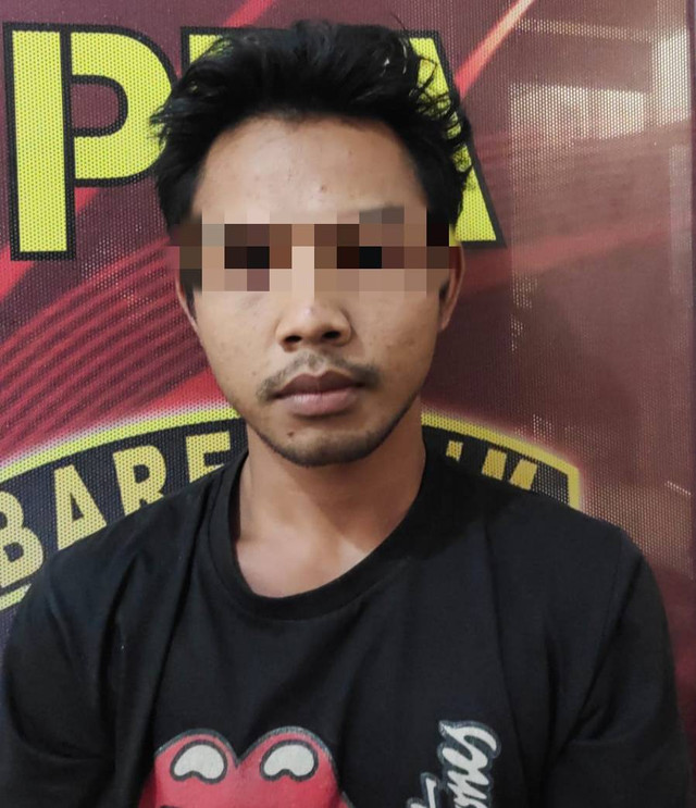 Sopir truk kayu bernama Rido Saputra saat ditangkap polisi. (ist)