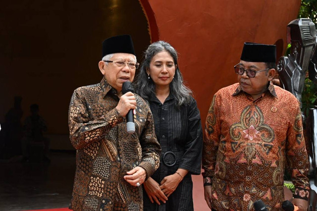 Wapres Ma'ruf Amin di Kasongan, Kabupaten Bantul, Rabu (7/8/2024). Foto: BPMI Setwapres