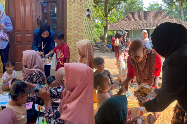 Kegiatan program kerja “Pendampingan Gemar Makan Ikan Terhadap Balita”