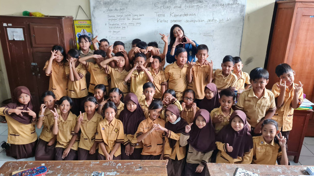 Dokumentasi ketika melakukan kegiatan program KKN di SDN Manang